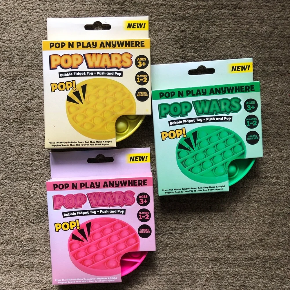 ☀️3/$10 Yellow Pop Wars game and stress reliever (see description)